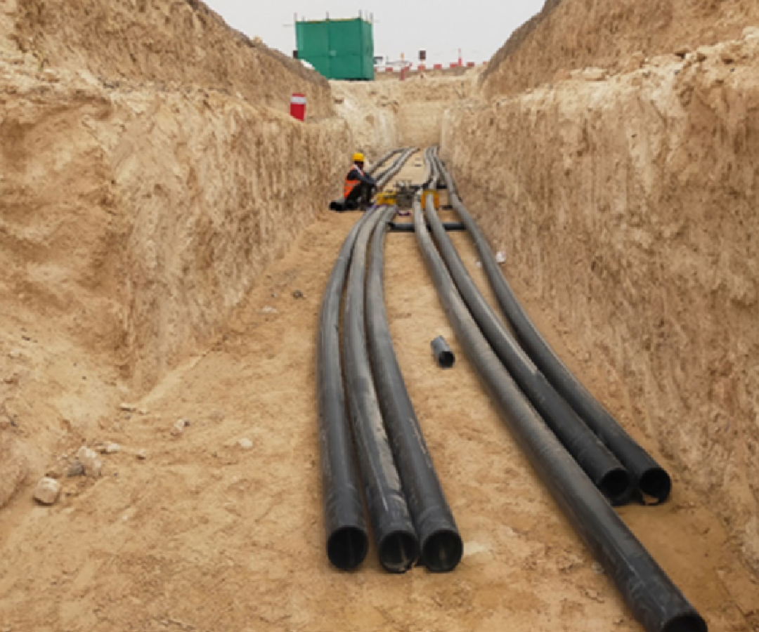 hdpe drainage pipe installation